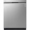 LG - 24" Top Control Built-In Smart WiFi-Enabled Dishwasher with Steam, 3rd Rack and Stainless Steel Tub - PrintProof Stainless Steel-Front_Standard
