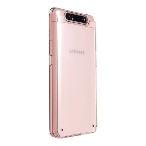 SaharaCase - Classic Case for Samsung Galaxy A80 - Clear/Rose Gold-Angle_Standard 