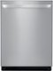 LG - 24" Top-Control Built-In Smart Wifi-Enabled Dishwasher with Tub, Quadwash, and 3rd Rack - Stainless Steel-Front_Standard