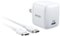 Anker - PowerPort PD 30W Bundle with USB C to C Cable 6ft Fast Charger for Mobile devices and Tablets - White-Front_Standard
