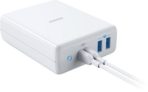 Anker - PowerPort PD 100W USB-C PD and USB C to C Cable 6ft - White