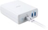 Anker - PowerPort Atom PD 4 Charging Station 100W with 6ft USB C to C Cable - White-Front_Standard