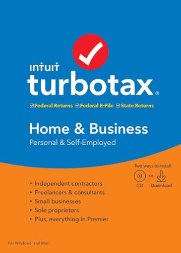 TurboTax - Home & Business Federal + State 2019 - Mac OS, Windows-Front_Standard 