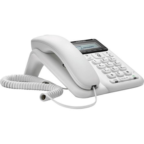 Motorola - MOTO-CT610 Corded Phone with Digital Answering System - White