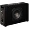 Kenwood - 8" Single-Voice-Coil Loaded Subwoofer Enclosure with Integrated Amp - Black-Front_Standard