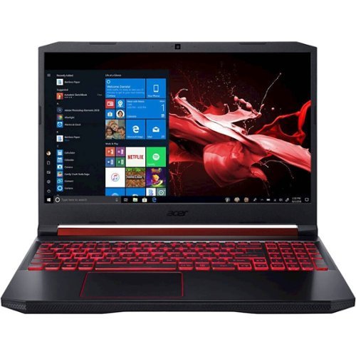 Acer - Nitro 5 15.6" Refurbished Gaming Laptop - Intel Core i5 - 8GB Memory - NVIDIA GeForce GTX 1050 - 256GB Solid State Drive - Obsidian Black-Front_Standard 
