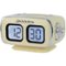 Studebaker - SB3500 Retro Digital AM/FM Dual Alarm Clock Radio with Bluetooth - Cream-Front_Standard