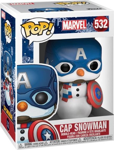  Funko - POP! Marvel: Holiday - Captain America - Multi