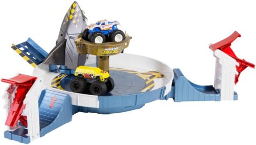 Hot Wheels - Monster Trucks Mecha Shark Face-Off Play Set - Blue-Front_Standard 