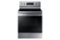 Samsung - 5.9 Cu. Ft. Freestanding Electric Convection Range with Self-Steam Cleaning - Stainless Steel-Front_Standard 