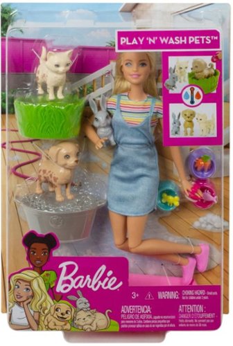 Barbie Play 'n' Wash Pets Playset And Doll WORLDWIDE DELIVERY