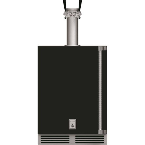 Hestan - GFDS Series 5.2 Cu. Ft. Double Faucet Beverage Cooler Kegerator - Stealth