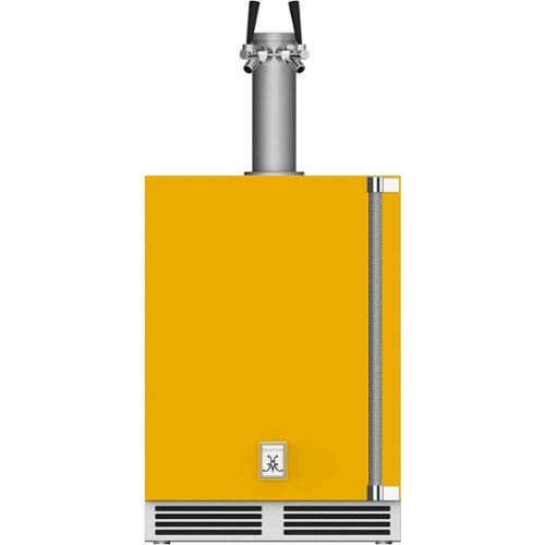Hestan - GFDS Series 5.2 Cu. Ft. Double Faucet Beverage Cooler Kegerator - Sol