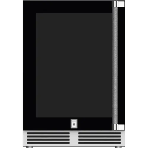 Front. Hestan - 14-Bottle Dual Zone Wine Refrigerator - Stealth.