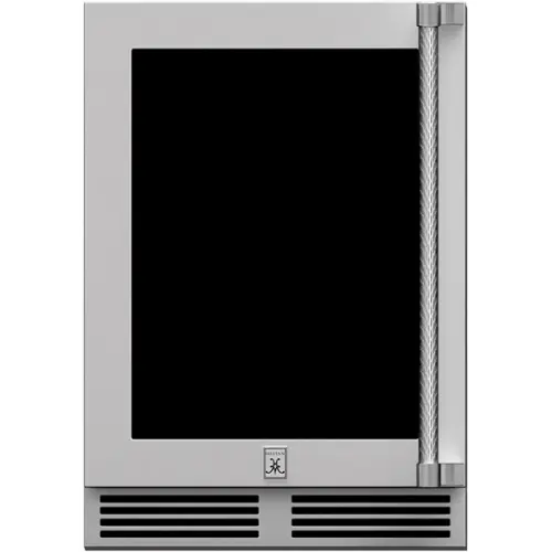 Front. Hestan - 14-Bottle Dual Zone Wine Refrigerator - Froth.