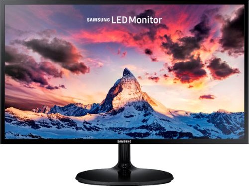  Samsung - Geek Squad Refurbished Good - SF350 Series 24" LED FHD FreeSync Monitor - High Glossy Black