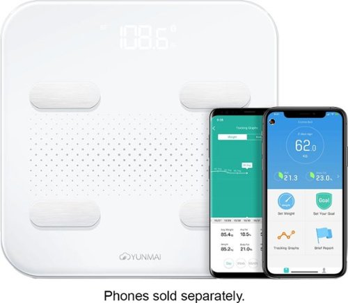 Yunmai S Body Fat Monitor Scale - White WORLDWIDE DELIVERY