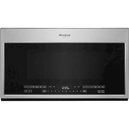 Whirlpool - 2.1 Cu. Ft. Over-the-Range Microwave with Sensor and Steam Cooking - Stainless steel