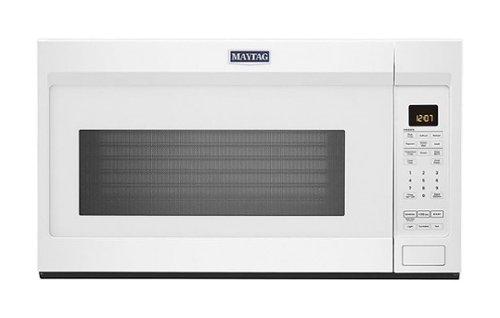 Maytag - 1.9 Cu. Ft. Over-the-Range Microwave with Sensor Cooking and Dual Crisp - White