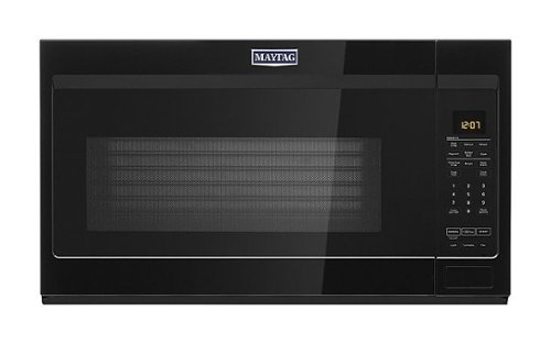 Maytag - 1.9 Cu. Ft. Over-the-Range Microwave with Sensor Cooking and Dual Crisp - Black