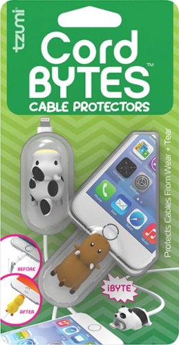 Tzumi - Bytes Connector Plug Protector (2-Pack) - Horse/Cow-Angle_Standard 