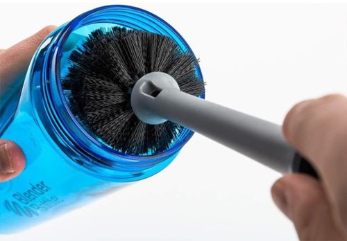 BlenderBottle 2-in-1 Bottle and Straw Cleaning Brush - Black And Blue WORLDWIDE DELIVERY
