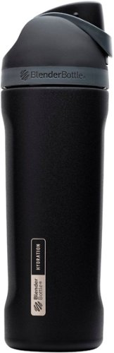  BlenderBottle - Nila 19-Oz. Double Vacuum Insulated Stainless Steel Water Bottle/Drinking Bottle with FreeSip Spout - Black