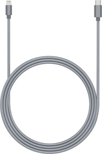Just Wireless 6' Lightning-to-USB Type C Cable - Slate Gray WORLDWIDE DELIVERY