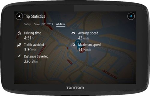 TomTom GO Supreme 6 GPS with Built-In Bluetooth, Map and Traffic Updates - Black GLOBAL SHIPPING