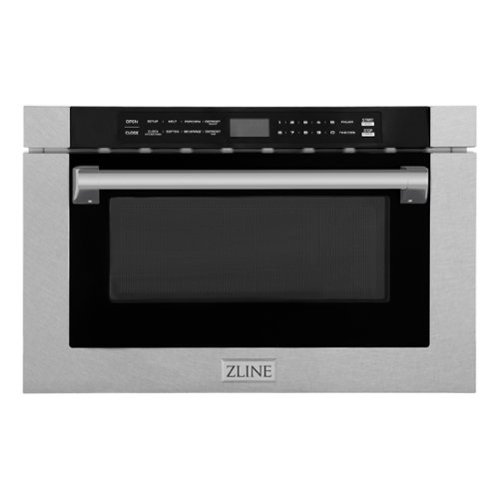 ZLINE - 24 in. 1.2 cu. ft. Built-in Microwave Drawer with Sensor Cooking and Traditional Handle - Satin Stainless Steel