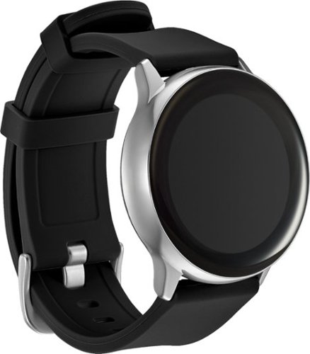 Modal™ - Silicone Watch Band for Samsung Galaxy Watch, Galaxy Watch3, Galaxy Watch4, Active and Active 2 - Black