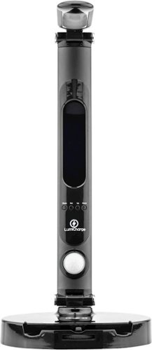 LumiCharge - All-in-One LED Desk Lamp, Wireless Charger, and Universal Phone Charging Station - High Gloss Black-Front_Standard 