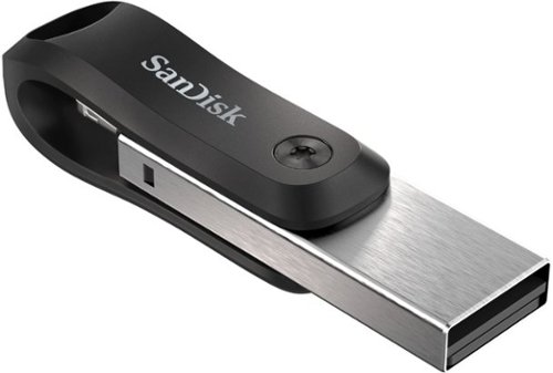 SanDisk iXpand Flash Drive Go 128GB USB 3.0 Type-A to Apple Lightning for iPhone & iPad - Black / Silver WORLDWIDE DELIVERY