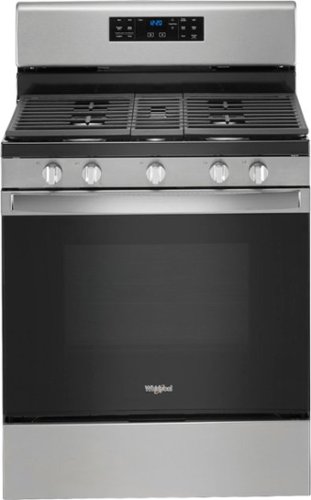 Whirlpool - 5.0 Cu. Ft. Freestanding Gas Convection Range with Self-Cleaning - Stainless Steel