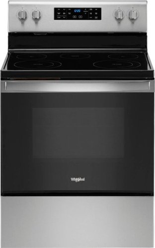 

Whirlpool - 5.3 Cu. Ft. Freestanding Electric Convection Range with Self-High Heat Cleaning Method and Frozen Bake - Stainless steel