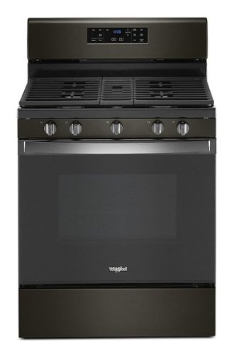 

Whirlpool - 5.0 Cu. Ft. Freestanding Gas Range with Self-Cleaning and SpeedHeat Burner - Black Stainless Steel