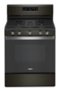 Whirlpool - 5.0 Cu. Ft. Freestanding Gas Range with Self-Cleaning and SpeedHeat Burner - Black Stainless Steel-Front_Standard