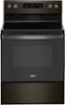 Whirlpool - 5.3 Cu. Ft. Freestanding Electric Convection Range Self-High Heat Cleaning Method and Frozen Bake-Front_Standard