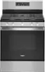 Front. Whirlpool - 5.0 Cu. Ft. Freestanding Gas Range with Self-Cleaning and SpeedHeat Burner - Stainless Steel.