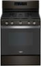 Whirlpool - 5.0 Cu. Ft. Freestanding Gas Convection Range with Self-Cleaning - Black Stainless Steel-Front_Standard