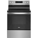 Whirlpool - 5.3 Cu. Ft. Freestanding Electric Range with Self-Cleaning and Frozen Bake - Stainless steel - Front_Standard