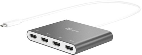 j5create USB-C to 4-Port HDMI Multi-Monitor Adapter - Silver HOW TO BUY