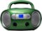 Toshiba - CD/CD-R/CD-RW Boombox with AM/FM Radio - Green-Front_Standard