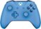 Microsoft - Geek Squad Certified Refurbished Wireless Controller for Xbox One and Windows 10 - Blue-Front_Standard