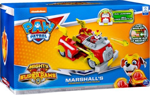  Paw Patrol - Mighty Pups Super Paws Marshall's Powered Up Fire Truck - Multicolor