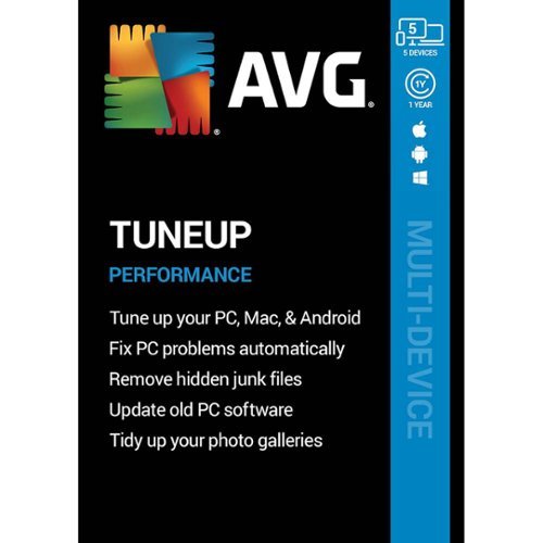 AVG - TuneUp (5-Device) (1-Year Subscription) - Android, Mac OS, Windows [Digital]