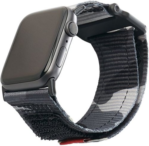 UAG - Active Nylon Watch Strap for Apple Watch® 42mm and 44mm - Midnight Camo-Angle_Standard 