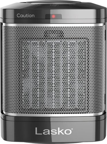 Lasko - Simple Touch Portable Ceramic Tabletop Electric Space Heater - Black