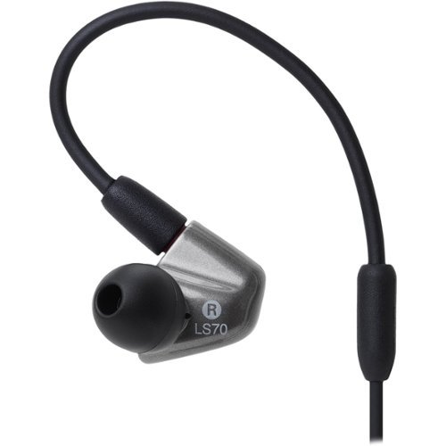 Audio-Technica ATH LS70iS Wired In-Ear Headphones - Gray/Black WORLDWIDE DELIVERY