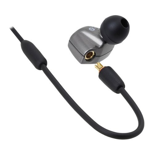 Audio-Technica ATH LS70iS Wired In-Ear Headphones - Gray/Black GLOBAL SHIPPING
